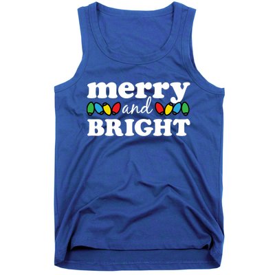 Merry And Bright Christmas Lights Hoodie Tank Top