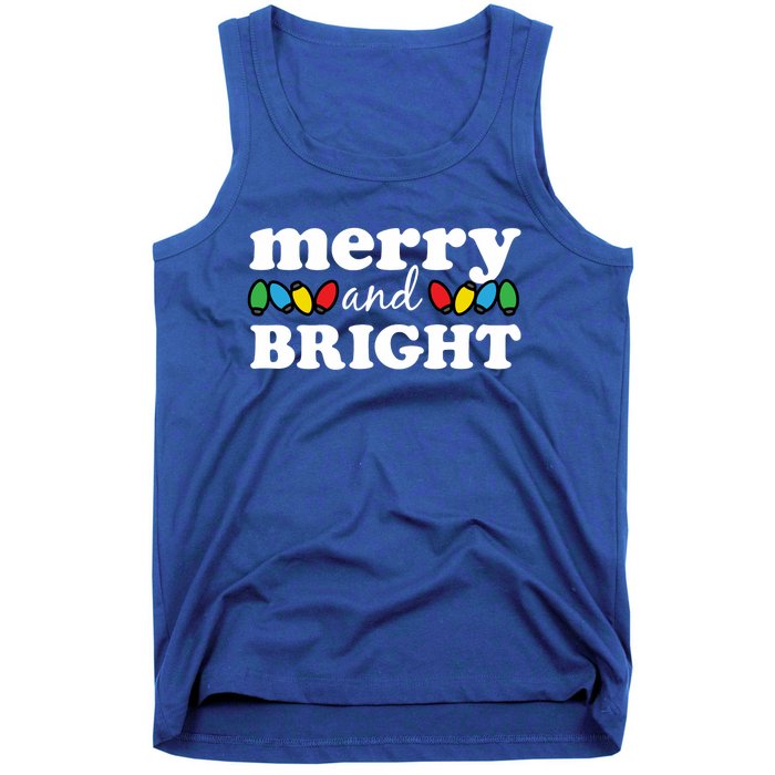 Merry And Bright Christmas Lights Hoodie Tank Top