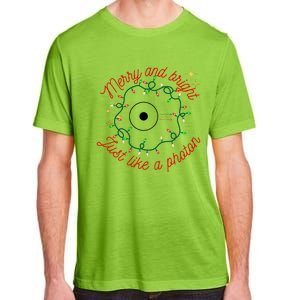 Merry And Bright Just Like A Photon Physics Christmas Adult ChromaSoft Performance T-Shirt