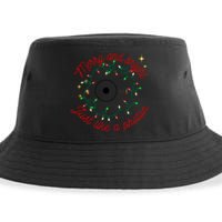 Merry And Bright Just Like A Photon Physics Christmas Sustainable Bucket Hat