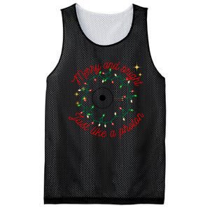 Merry And Bright Just Like A Photon Physics Christmas Mesh Reversible Basketball Jersey Tank