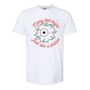 Merry And Bright Just Like A Photon Physics Christmas Softstyle CVC T-Shirt