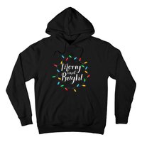 Merry And Bright Christmas Lights Hoodie