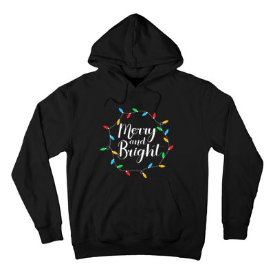 Merry And Bright Christmas Lights Hoodie