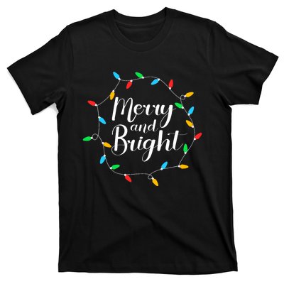 Merry And Bright Christmas Lights T-Shirt