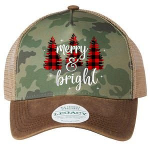 Merry And Bright Matching Family Gifts Xmas Trees Raglan Baseball Legacy Tie Dye Trucker Hat