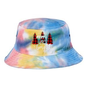 Merry And Bright Matching Family Gifts Xmas Trees Raglan Baseball Tie Dye Newport Bucket Hat