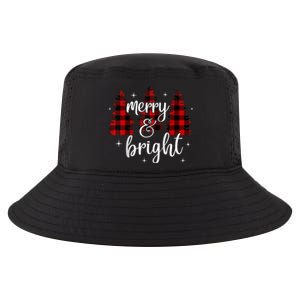 Merry And Bright Matching Family Gifts Xmas Trees Raglan Baseball Cool Comfort Performance Bucket Hat