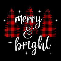 Merry And Bright Matching Family Gifts Xmas Trees Raglan Baseball Zip Tote Bag