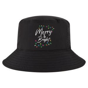 Merry And Bright Christmas Lights Xmas Holiday Family Match Cool Comfort Performance Bucket Hat