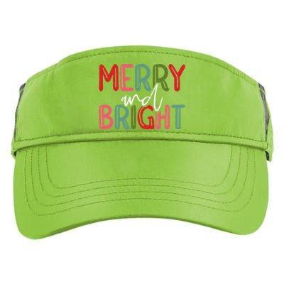 Merry And Bright Christmas Pajama Cute XMas Holiday Adult Drive Performance Visor