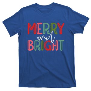 Merry And Bright Christmas Pajama Cute XMas Holiday T-Shirt