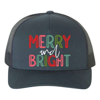 Merry And Bright Christmas Pajama Cute XMas Holiday Yupoong Adult 5-Panel Trucker Hat