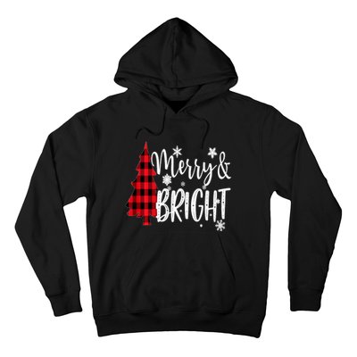 Merry And Bright Christmas Long Sleeve Hoodie