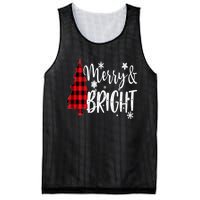 Merry And Bright Christmas Long Sleeve Mesh Reversible Basketball Jersey Tank