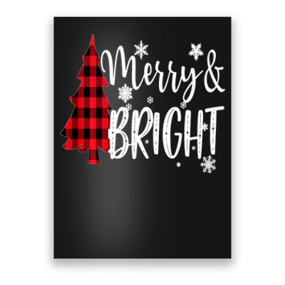 Merry And Bright Christmas Long Sleeve Poster