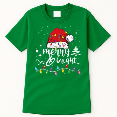 Merry And Bright Christmas Lights Xmas Tall T-Shirt