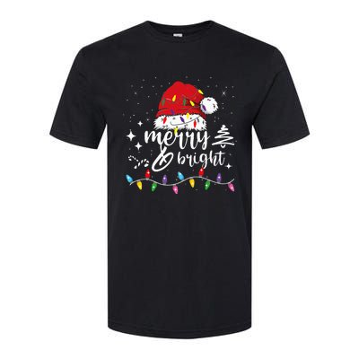 Merry And Bright Christmas Lights Xmas Softstyle CVC T-Shirt