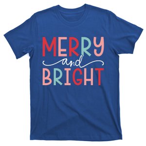 Merry And Bright Holiday Season Winter Vibes Christmas Gift T-Shirt