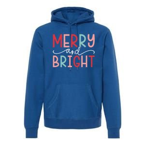 Merry And Bright Holiday Season Winter Vibes Christmas Gift Premium Hoodie