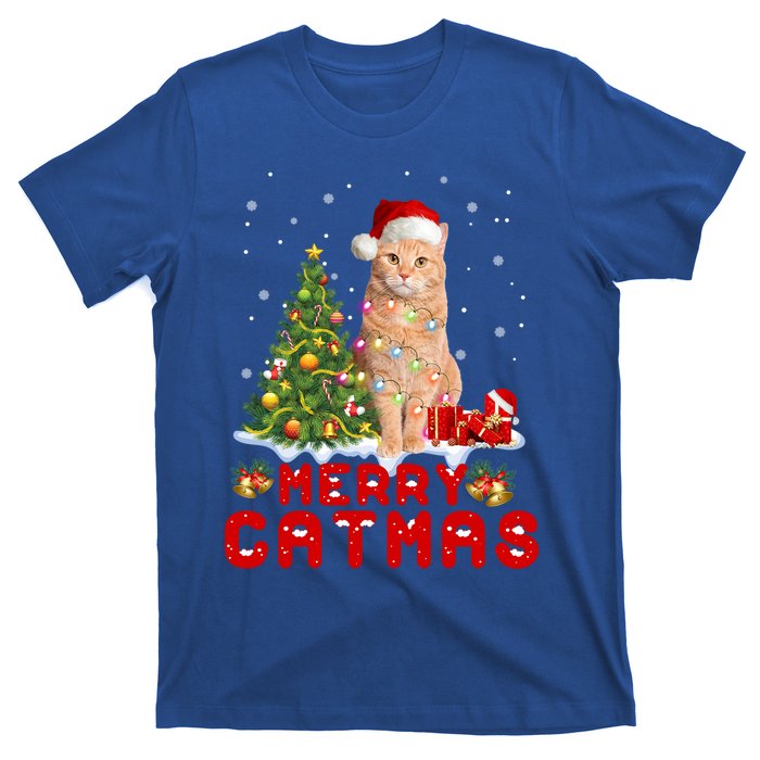 Meowy And Bright Merry Catmas Matching Pajamas Happy Family Great Gift T-Shirt