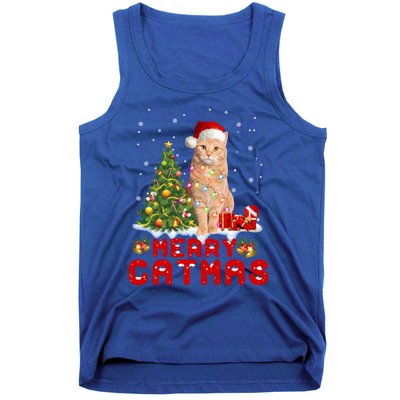 Meowy And Bright Merry Catmas Matching Pajamas Happy Family Great Gift Tank Top