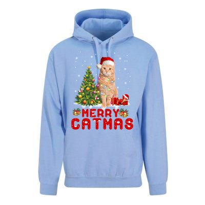 Meowy And Bright Merry Catmas Matching Pajamas Happy Family Great Gift Unisex Surf Hoodie