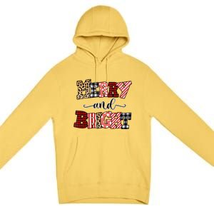 Merry And Bright Christmas Vibes Collection Tank Top Premium Pullover Hoodie