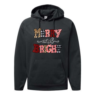 Merry And Bright Christmas Vibes Collection Tank Top Performance Fleece Hoodie