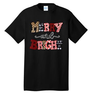 Merry And Bright Christmas Vibes Collection Tank Top Tall T-Shirt