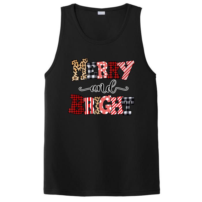 Merry And Bright Christmas Vibes Collection Tank Top PosiCharge Competitor Tank