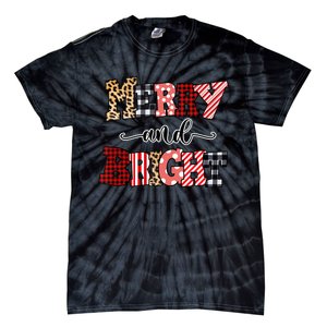 Merry And Bright Christmas Vibes Collection Tank Top Tie-Dye T-Shirt