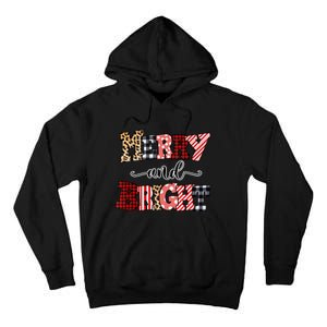 Merry And Bright Christmas Vibes Collection Tank Top Tall Hoodie