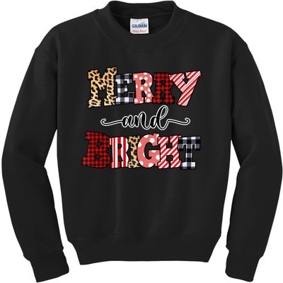 Merry And Bright Christmas Vibes Collection Tank Top Kids Sweatshirt