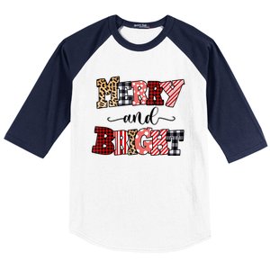 Merry And Bright Christmas Vibes Collection Tank Top Baseball Sleeve Shirt