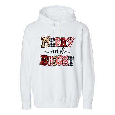 Merry And Bright Christmas Vibes Collection Tank Top Garment-Dyed Fleece Hoodie