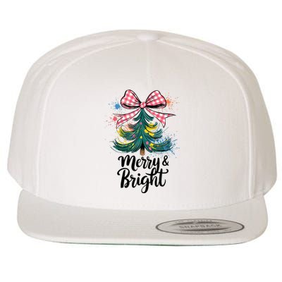 Merry And Bright Colorful Christmas Tree Coquette Women Tank Top Wool Snapback Cap