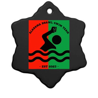 Montgomery Alabama Brawl Swim Team Ceramic Star Ornament