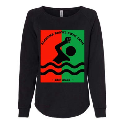 Montgomery Alabama Brawl Swim Team Womens California Wash Sweatshirt