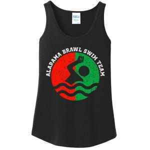 Montgomery Alabama Brawl Swim Team Graphic Top Ladies Essential Tank