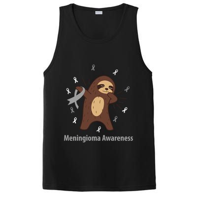 Meningioma Awareness Brain Cancer Related Sloth Ribbon Gift PosiCharge Competitor Tank