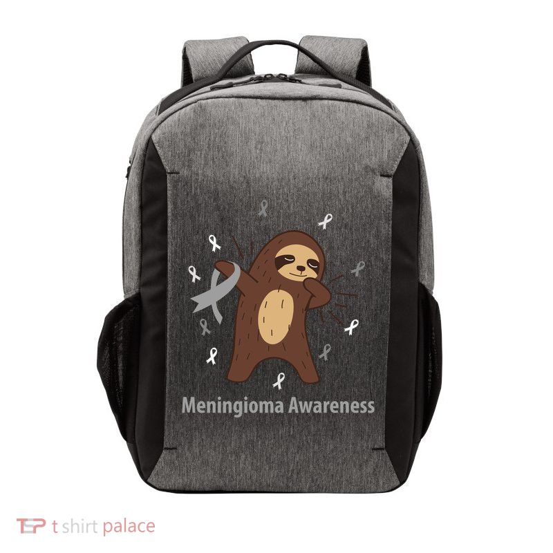 Meningioma Awareness Brain Cancer Related Sloth Ribbon Gift Vector Backpack