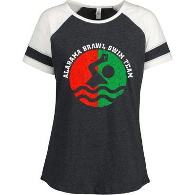 Montgomery Alabama Brawl Swim Team Enza Ladies Jersey Colorblock Tee