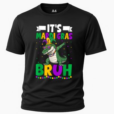 Mardigator Alligator Bruh Mardi Gras Costume Retro Performance Shirt