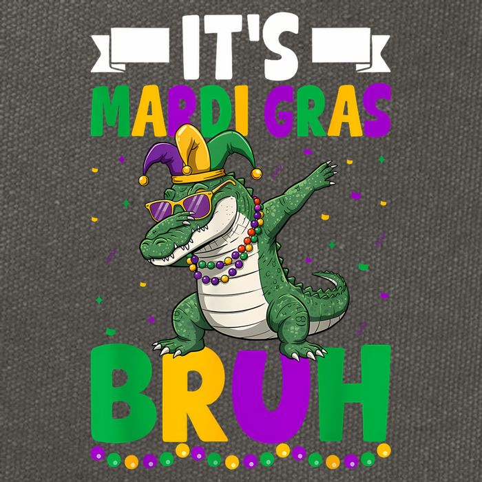 Mardigator Alligator Bruh Mardi Gras Costume Retro Cotton Canvas Backpack