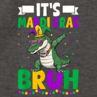Mardigator Alligator Bruh Mardi Gras Costume Retro Vector Backpack