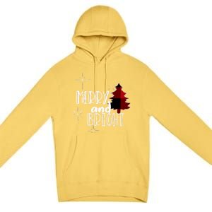 Merry And Bright Amazing Xmas | Funny Christmas Premium Pullover Hoodie