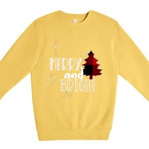 Merry And Bright Amazing Xmas | Funny Christmas Premium Crewneck Sweatshirt