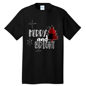 Merry And Bright Amazing Xmas | Funny Christmas Tall T-Shirt