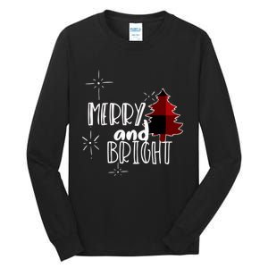 Merry And Bright Amazing Xmas | Funny Christmas Tall Long Sleeve T-Shirt